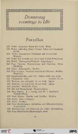 Porzellan (Nr. 622-750)