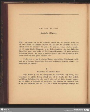 Zweytes Kapitel. Vertiefte Manier