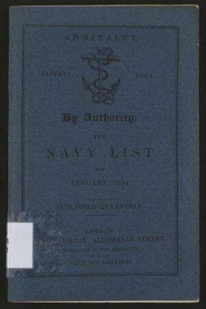 The Navy List, corrected to the 20th December, 1833.