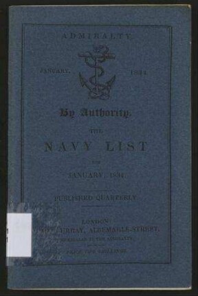 The Navy List, corrected to the 20th December, 1833.