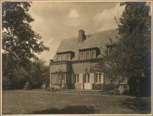 Haus Wellnitz, Potsdamer Straße, Berlin-Lichterfelde: Gartenfassade zur Holbeinstraße