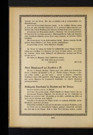 Gesteigerter Feuerkampf in Flandern und bei Verdun.