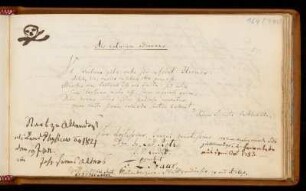 Eintrag (Göttingen, 06.09.1781 / 1821)
