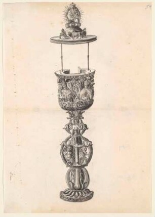 Die Tulpenkanzel des Freiberger Doms (Dom St. Marien) ohne Treppe in Freital von Hans Witten von Köln (1505-1510)