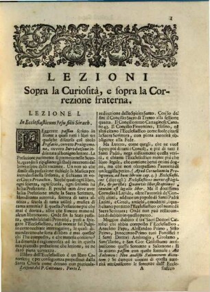 Opere Del Padre Carl'Ambrogio Cattaneo Della Compagnia Di Gesù, 1. Le Lezioni Sacre