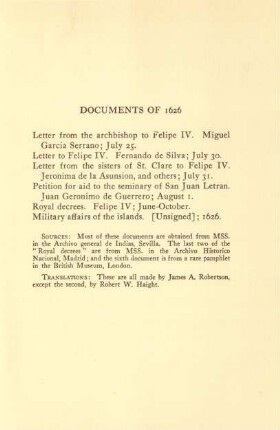 Documents of 1626