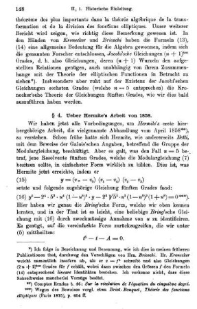 § 4. Ueber Hermite's Arbeit von 1858.