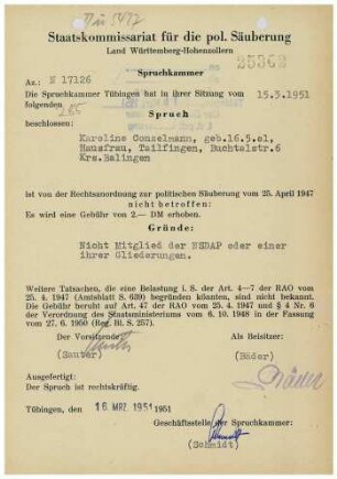 Conzelmann, Karoline