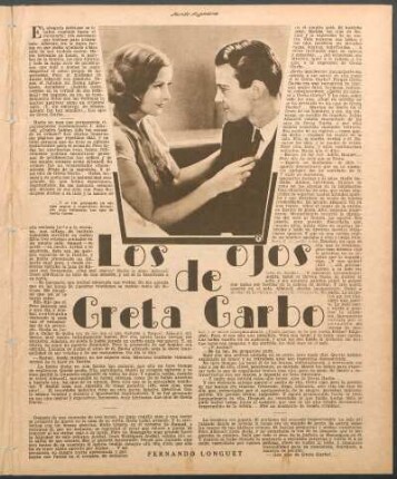 Los ojos de Greta Garbo