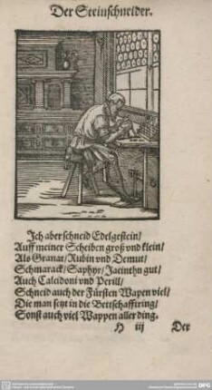Der Steinschneider.