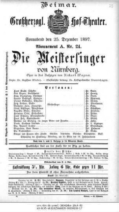 Die Meistersinger von Nürnberg