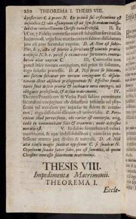 280-291, Thesis VIII