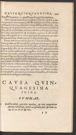 Causa Quinquagesima Prima.