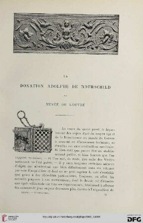 3. Pér. 27.1902: La donation Adolphe de Rothschild au Musée du Louvre