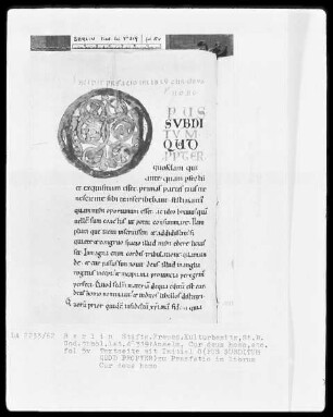 Anselm von Canterbury, Cur deus homo und anderes — Initiale O (pus subditum quod propter), Folio 5 verso