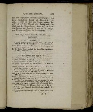 Nur einige wenige botanische Schriften als Hülfsmittel.