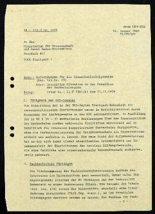 Gesamthochschulen Allgemeines : Ordnungen, Satzungen, Gesamtplan I+II 1972-1980 [91]