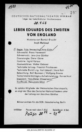 Leben Eduards des Zweiten von England