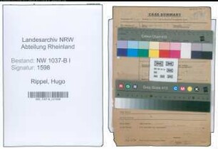 Entnazifizierung Hugo Rippel , geb. 07.06.1896 (Schlosser)