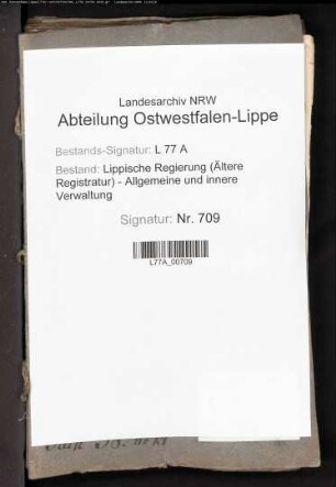 Die Unterhaltung der Kaserne für durchziehende Truppen zu Lemgo (später Hauptsteueramt), Bd. 3