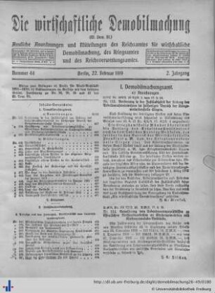 Nr. 44, 22. Februar 1919