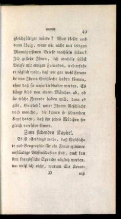 Zum siebenden Kapitel