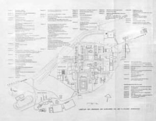 Lageplan der Universität des Saarlandes und der Staatlichen Sportschule