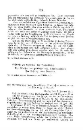 Berechnung des staatlichen Baukostendrittels im Sinne § 17. B.U.G : [G. Öffentliches Volksschulwesen]