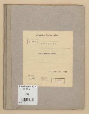 Reichspräsidentenwahl 1932: Bd. 1