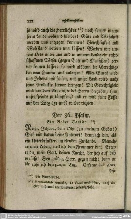 Der 86. Psalm. Ein Gebet Davids