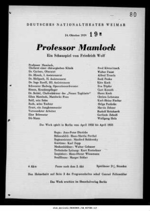 Professor Mamlock