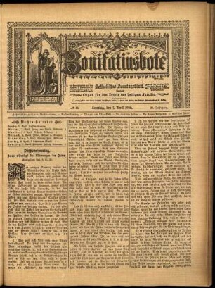 Erste Ausgabe vom Sonntag, den 01. April 1906.