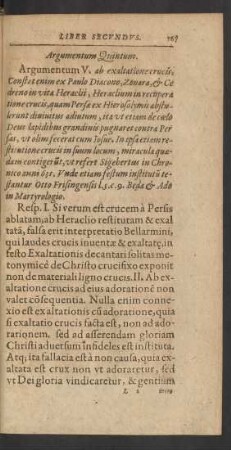 Argumentum Quintum.