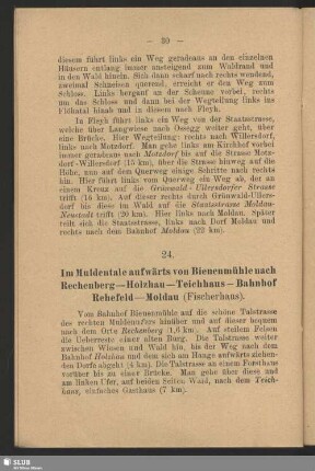 24. Im Muldentale aufwärts von Bienenmühle nach Rechenberg - Holzhau - Teichhaus - Bahnhof Rehefeld - Moldau