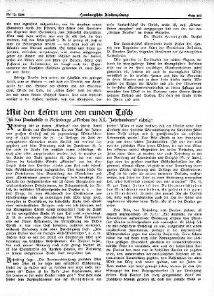Mit den Lesern um den runden Tisch