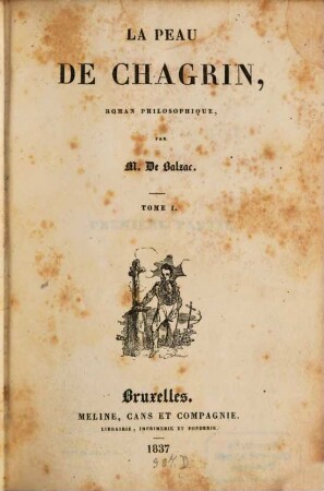 La peau de chagrin : roman philosophique, 1