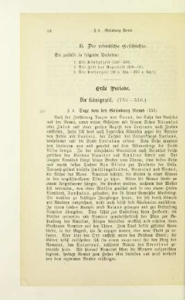 Erste Periode. Die Königszeit (753-510)