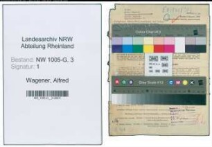 Entnazifizierung Alfred Wagener , geb. 21.10.1901 (Geschaeftsfuehrer)