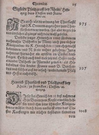 Henrich Churfürst vnd Pfalzgraff bey Rhein, zu Francken, Hessen etc. Hertzog.