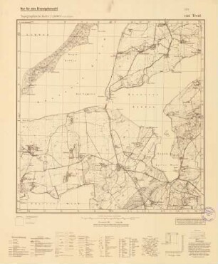 1445 Trent, Topographische Karte 1:25000 (4-cm - Karte)