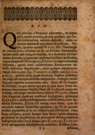 Viro praecellentissimo amplissimo ac praeclarissimo Domino Joanni Andreae Töpfero ... locum in ordine philosophorum ... gratulatur, ac simul de antiquitate figlina ...