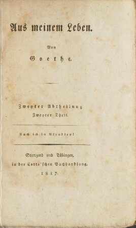 Zweyter Abtheilung Zweyter Theil: [...]
