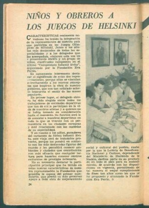 Niños y obreros a los juegos de Helsinki
