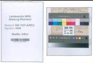Entnazifizierung Arthur Mueller , geb. 00.00.0000 ()