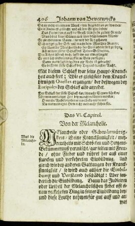 Das VI. Capitel. - Das VII. Capitel.
