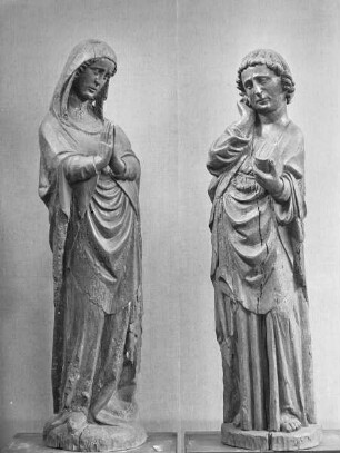Maria und Johannes von einer Kreuzigungsgruppe