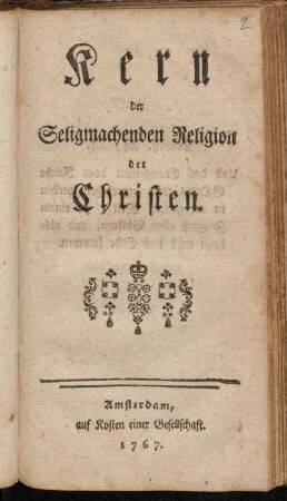 Kern der Seligmachenden Religion der Christen