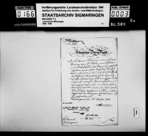 Requisitionen und Kommissionen