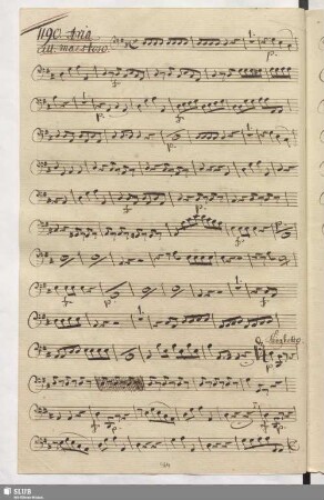 1190. Aria: Quando saprà la Spagna / Anfossi, P.