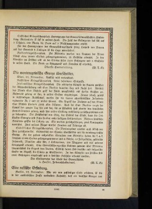 Die montenegrinische Grenze überschritten.